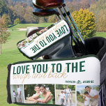 Love you to the Rough and Back 4 Photo Green Gold Golf Head Cover<br><div class="desc">Golf Putter Head Cover with 4 of your favourite photos. The design is lettered with Love you to the rough and back and you can further personalise with your name(s) or other custom text. The photo template is set up to display your pictures as 1x landscape horizontal and 3x vertical...</div>
