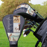 Love you to the Ruff and Back 3 Photo Slate Blue Golf Head Cover<br><div class="desc">Golf Putter Head Cover with 3 of your favourite photos. The design is lettered with Love you to the ruff and back - designed to be from your dog. You can further personalise with your name(s) or other custom text. The photo template is set up to display your pictures as...</div>