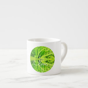 Love You U Happy Green Grass Espresso Coffee Mug