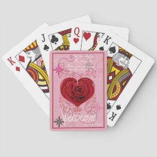 Love you Valentine ~for her~ 52 Playing Card Deck