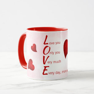 Love You, Valentine  Mug