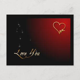 Love You Valentine Postcard