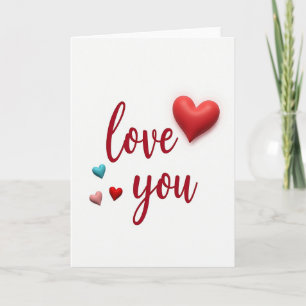 Love You Valentines Day Card