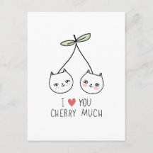 Love you Valentine's Day Cherry Cat Lover