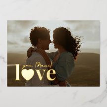 Love you Valentine's Day Photo Personalized 