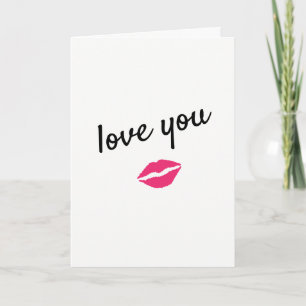 Love You with a Kiss Card
