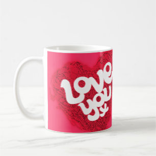 "Love you x" Valentine mug