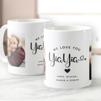 Love you YiaYia Hearts Custom Two Photo