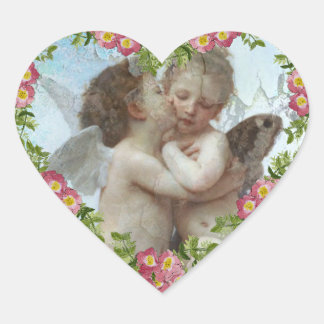 love your angel heart sticker