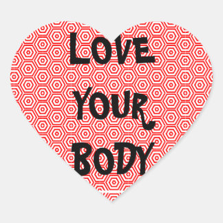 Love Your Body Heart Sticker