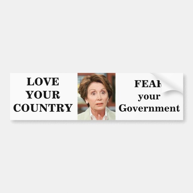 LOVE YOUR COUNTRY BUMPER STICKER (Front)