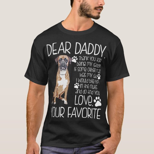 Love Your Favourite Boxer Dog Tshirt (Front)