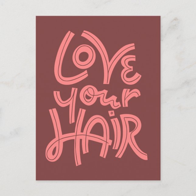 Love Your Hair Postcard (Front)