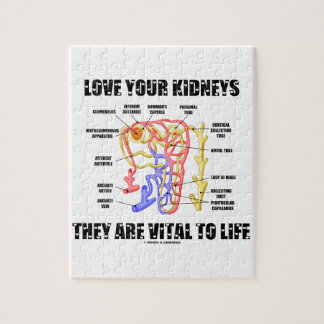 Love Your Kidneys They Are Vital To Life (Nephron) Jigsaw Puzzle