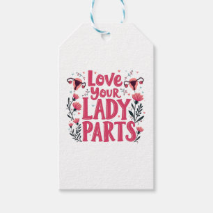 Love Your Lady Parts Womb Body Positivity Gift Tags