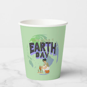 "Love Your Mother: Earth Day Every Day" Paper Cups
