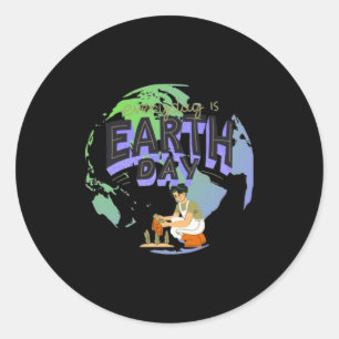 Love Your Mother Earth Day Every Day T Shirt Classic Round Sticker