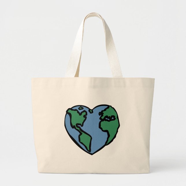Love your Mother. Large Tote Bag (Front)