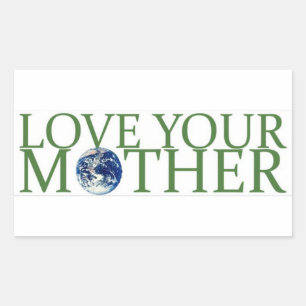 love your mother rectangular sticker