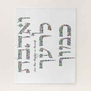 Love Your Neighbor as Yourself made with Gemstones Jigsaw Puzzle