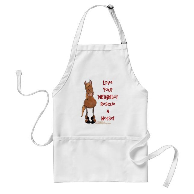 Love Your NEIGHbor Horse Rescue Standard Apron (Front)