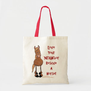 Love Your NEIGHbor Horse Rescue Tote Bag