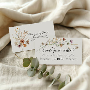 Love Your Order Small Business Order Insert Card
