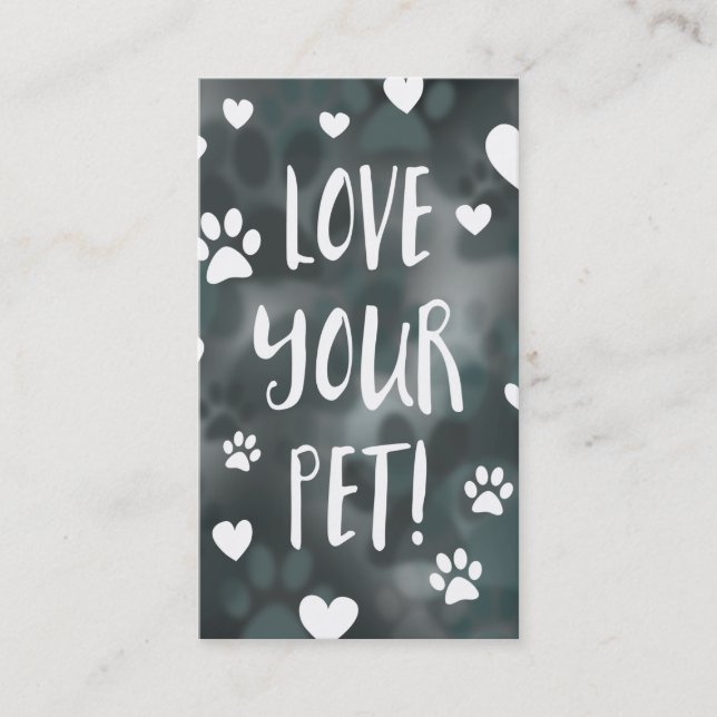 love your pet day business card (Front)