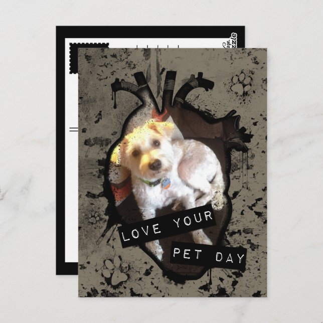 love your pet day postcard (Front/Back)
