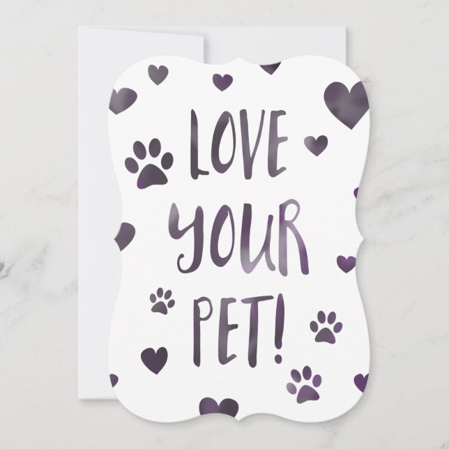 love your pet invitation (Front)