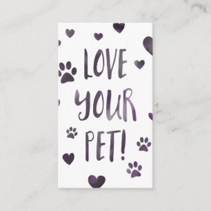 love your pet stamp card bokeh