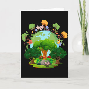 Love Your Planet Mother Earth T Shirt  Card