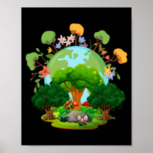 Love Your Planet Mother Earth T Shirt Poster