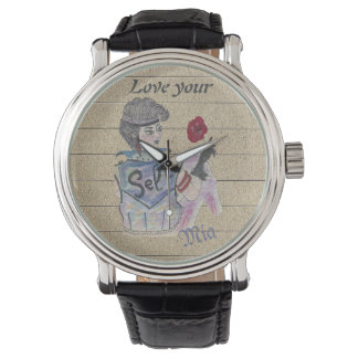 🕰️ "Love Your Self" Personalised Watch – Warrior 