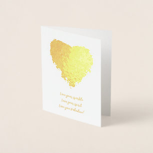 Love your sparkle love your spirit love UValentine Foil Card