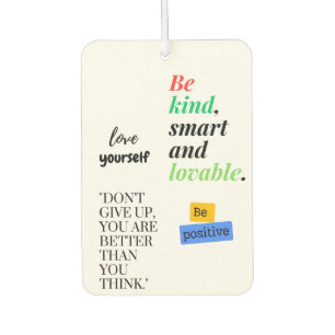 love yourself car air freshener