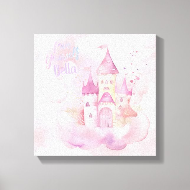 Love yourself  customisable  canvas print (Front)