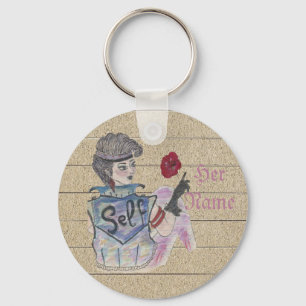 "Love Yourself" Customisable Keychain Double-Side