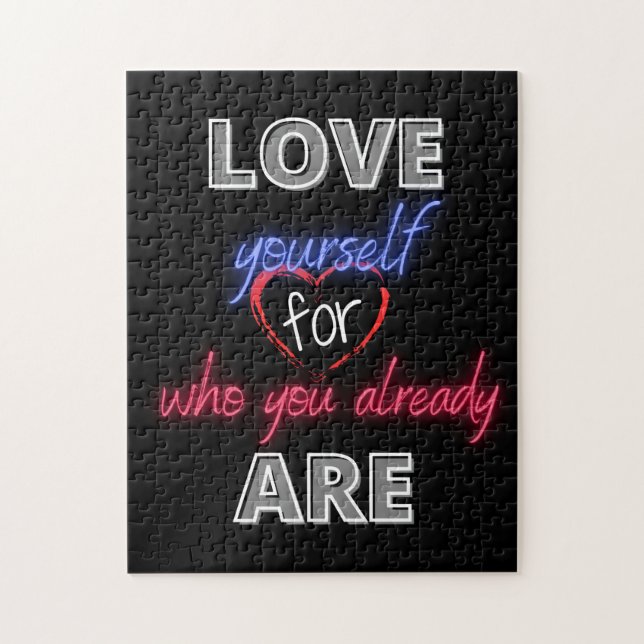 Love yourself for who you already are jigsaw puzzle (Vertical)