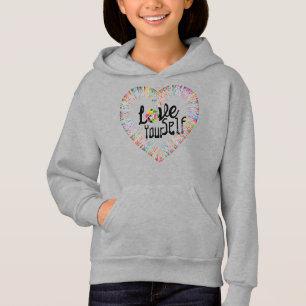 “Love Yourself” Girl's Pullover Hoodie