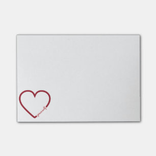 Love yourself heart minimalistic design post-it notes