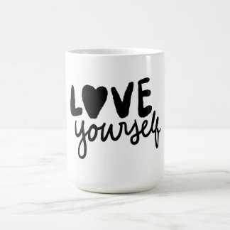 Love Yourself Inspirational Quote Coffee Mug