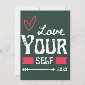 Love Yourself invitation - Self-Love Decor Cushion