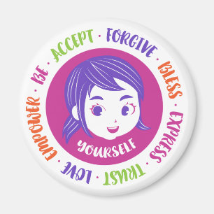 Love Yourself Magnet 2.5" round