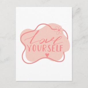 Love yourself  postcard