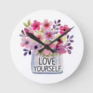 Love yourself round clock