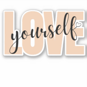 Love Yourself Self Care Mental Health Cute Sticker