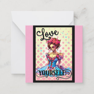 Love Yourself Sugar Skull Card
