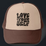 Love Yourself Trucker Hat<br><div class="desc">Trucker Hat with "Love Your Self" Graphic.</div>