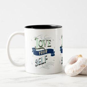 Love Yourself Two-Tone Coffee Mug
